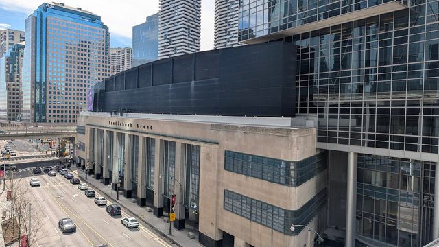 Toronto Maple Leafsin kotihalli Scotiabank Arena ulkoa