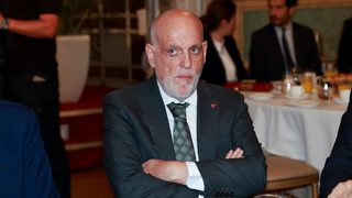 La Ligan puheenjohtaja Javier Tebas Nueva Economía Forumin tilaisuudessa Madridissa 13.10.2026
