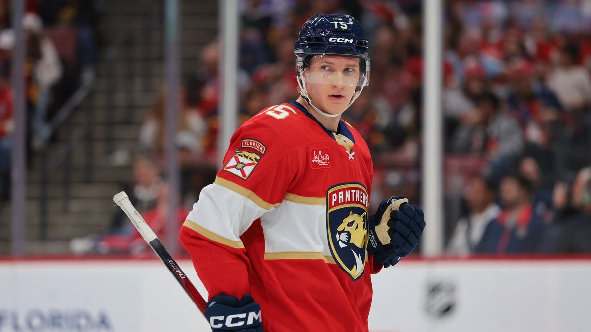 Anton Lundell (Florida Panthers) Florida Panthersin paidassa Winnipeg Jetsiä vastaan Sunrisessa