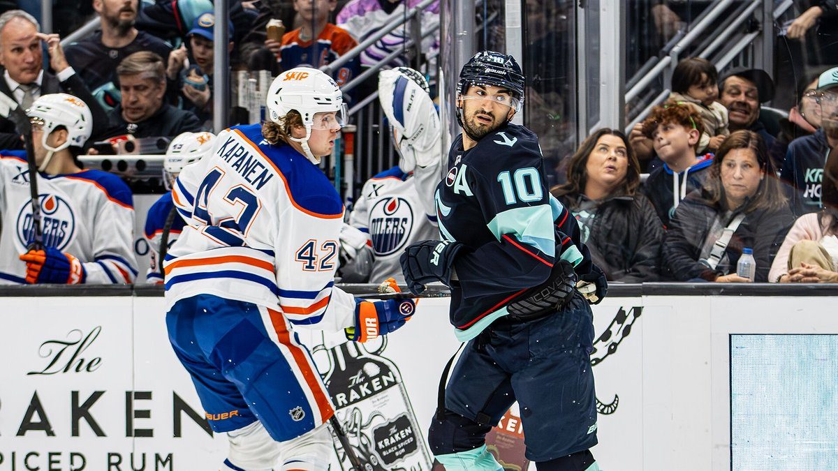 Kasperi Kapanen (Edmonton Oilers) ottelussa