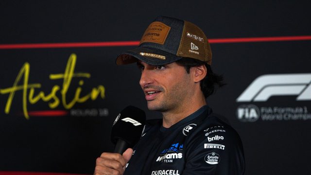 Carlos Sainz (Williams), Yhdysvaltain GP:n lehdistötilaisuudessa Austinissa